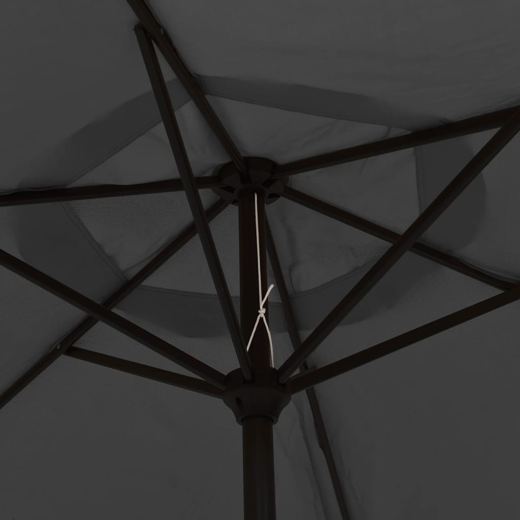 vidaXL Parasol met metalen paal 300 cm antraciet