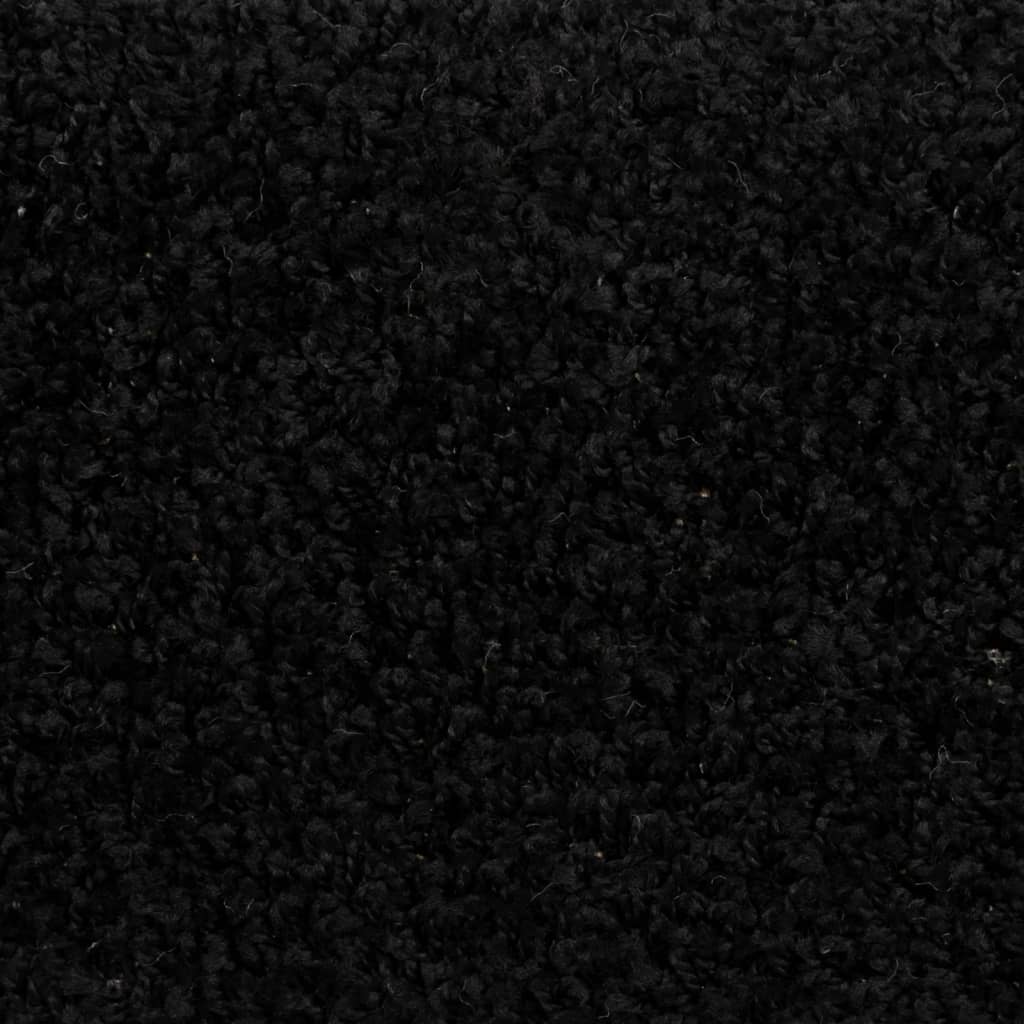 vidaXL Trapmatten 15 st 65x21x4 cm zwart