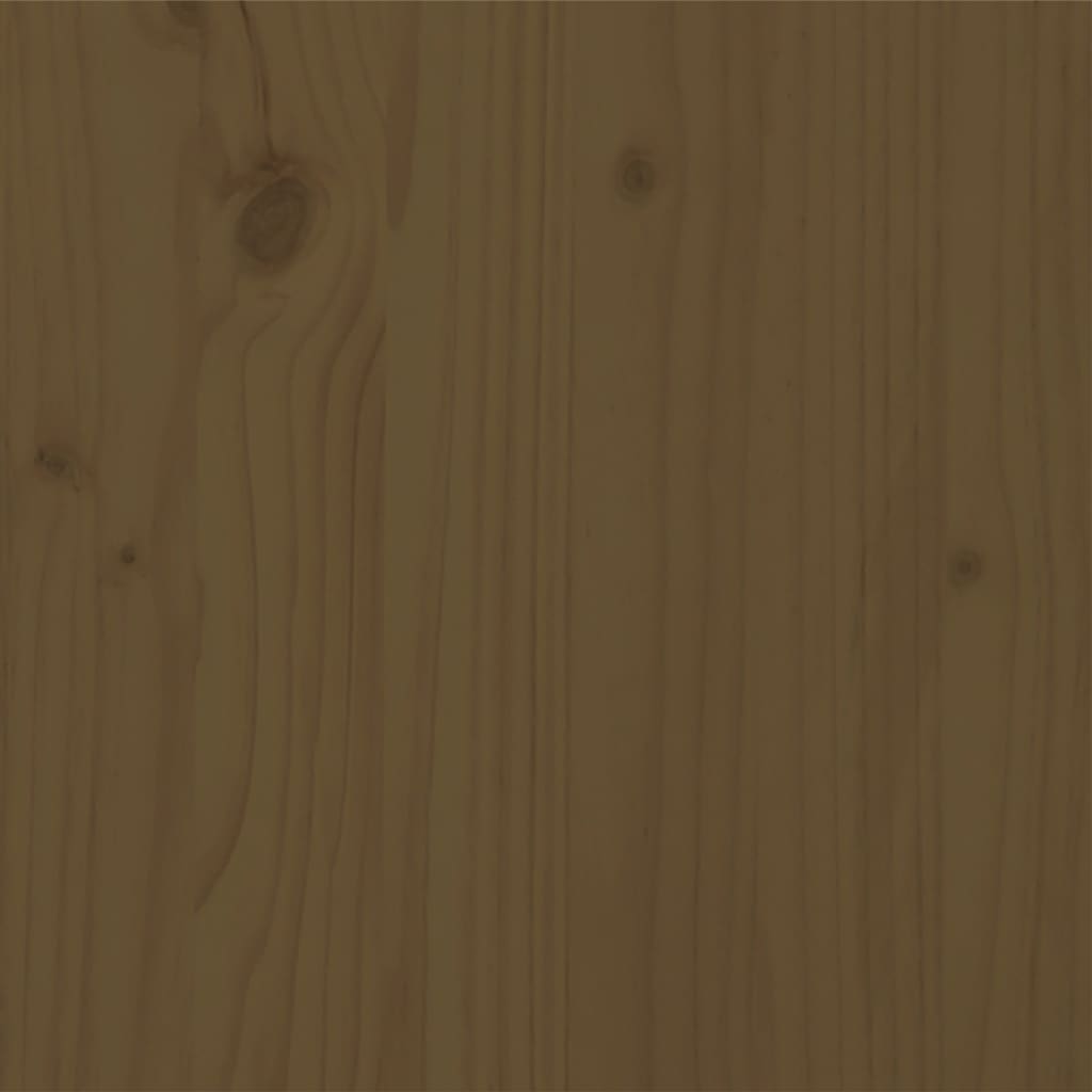 vidaXL Bedframe massief grenenhout honingbruin 135x190 cm