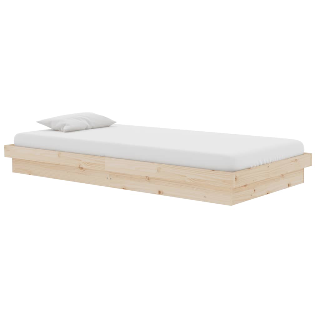 vidaXL Bedframe massief hout 100x200 cm