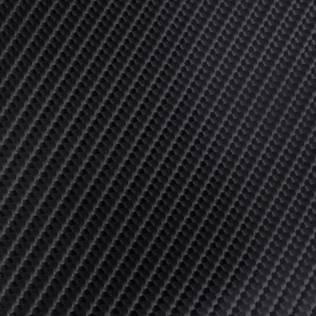 vidaXL Autofolie 4D 152x200 cm koolstofvezel vinyl zwart
