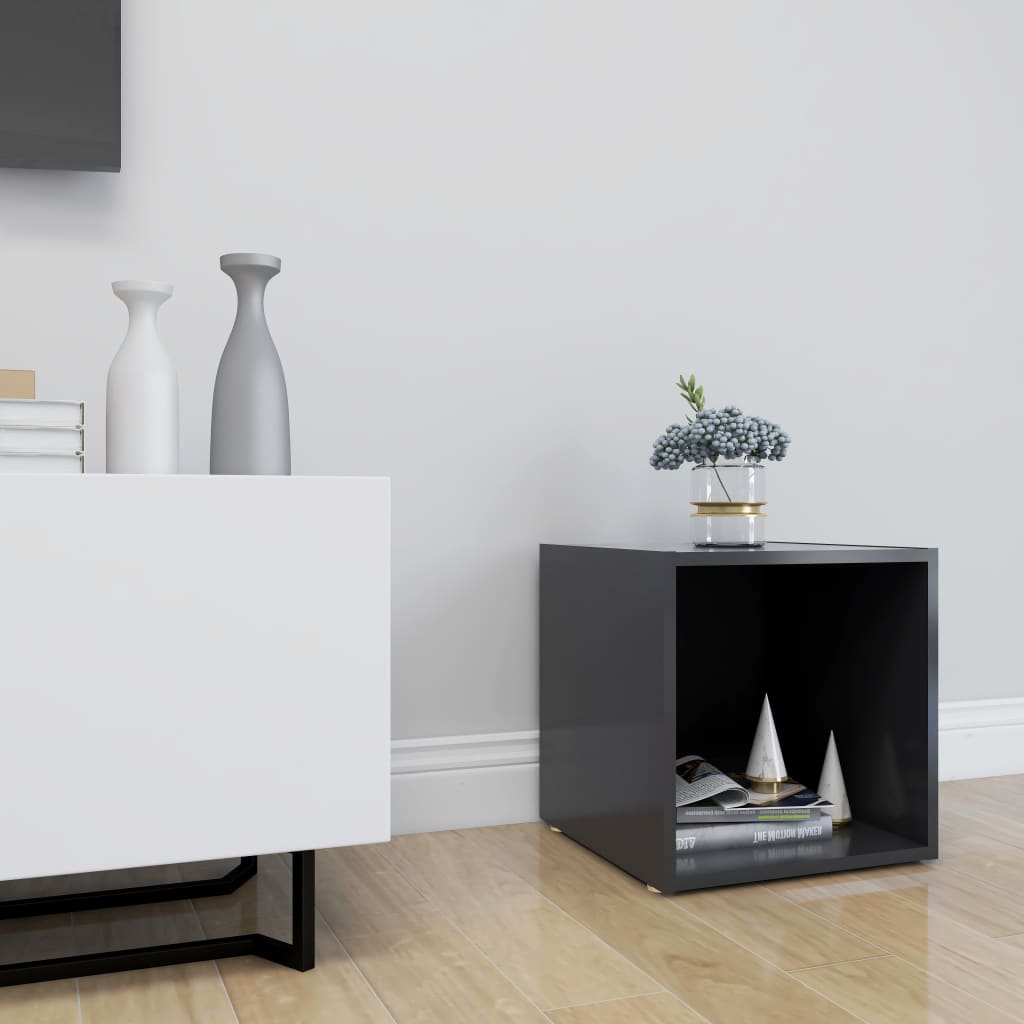 vidaXL Tv-meubel 37x35x37 cm bewerkt hout grijs