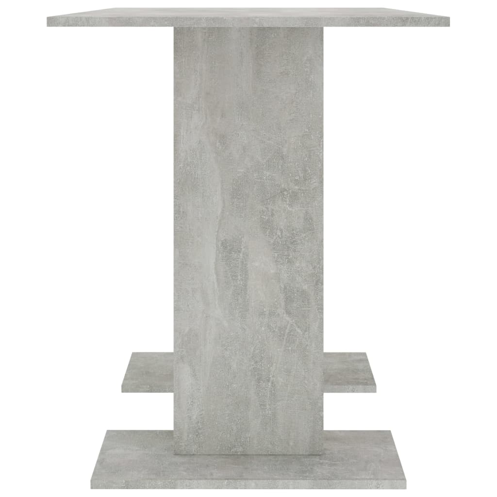 vidaXL Eettafel 110x60x75 cm bewerkt hout betongrijs