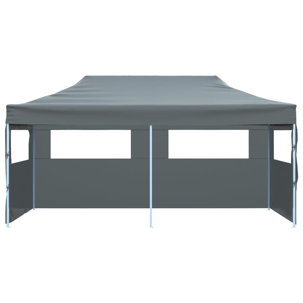 vidaXL Partytent pop-up inklapbaar met zijwanden 3x6 m antraciet