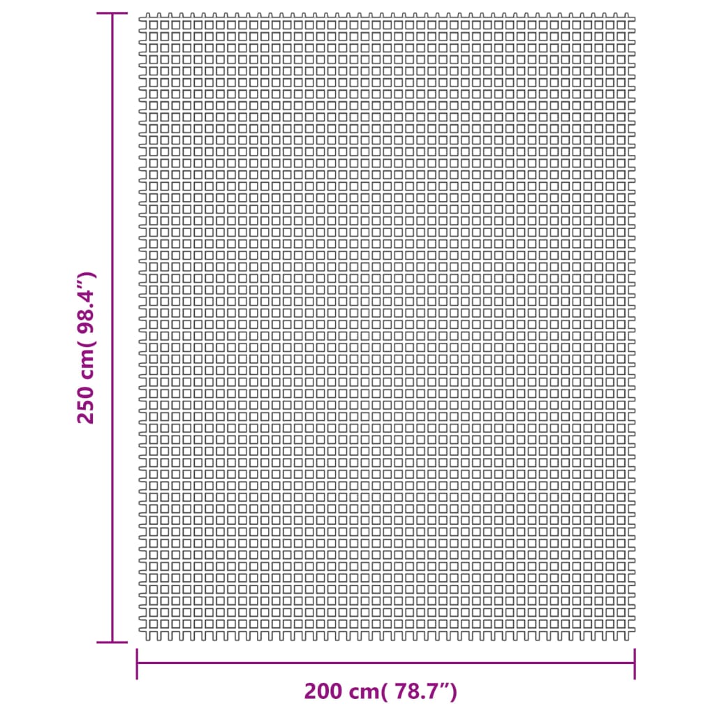 vidaXL Kampeerkleed 2,5x2 m crèmekleurig