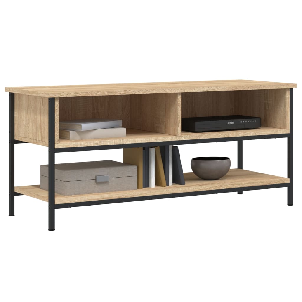 vidaXL Tv-meubel 100x35x45 cm bewerkt hout sonoma eikenkleurig