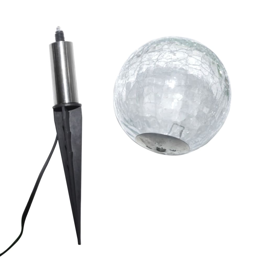 vidaXL Tuinlampen 6 st LED met grondankers en zonnepanelen