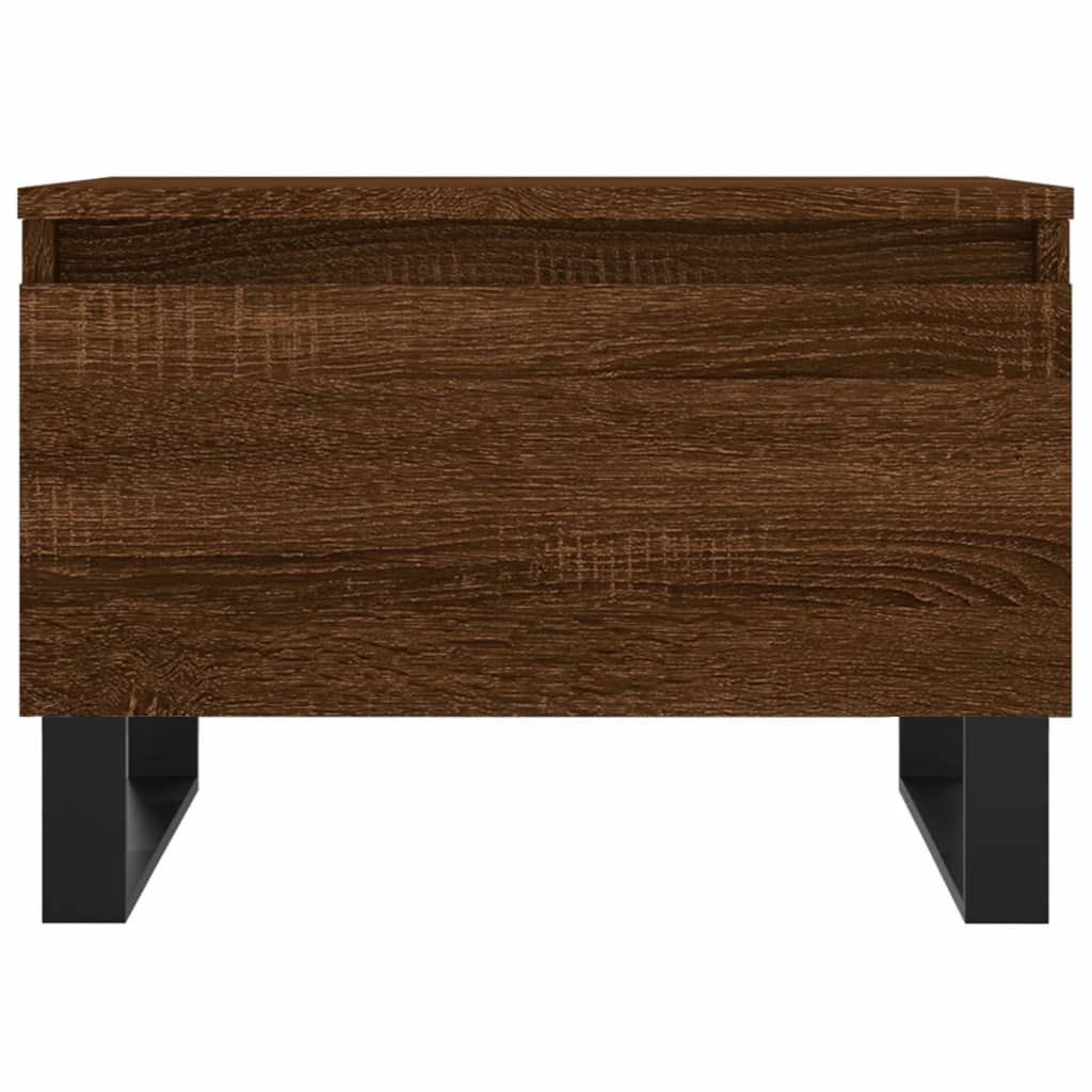 vidaXL Salontafel 50x46x35 cm bewerkt hout bruin eikenkleur