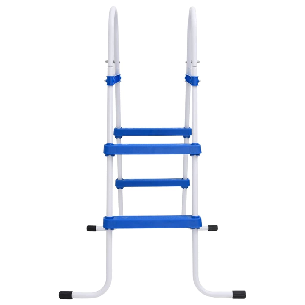 vidaXL Zwembadladder 84 cm blauw en wit