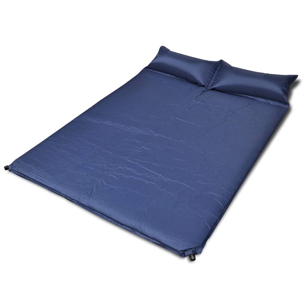 Slaapmat blauw 190 x 130 x 5 cm (dubbel) online kopen | vidaXL.be