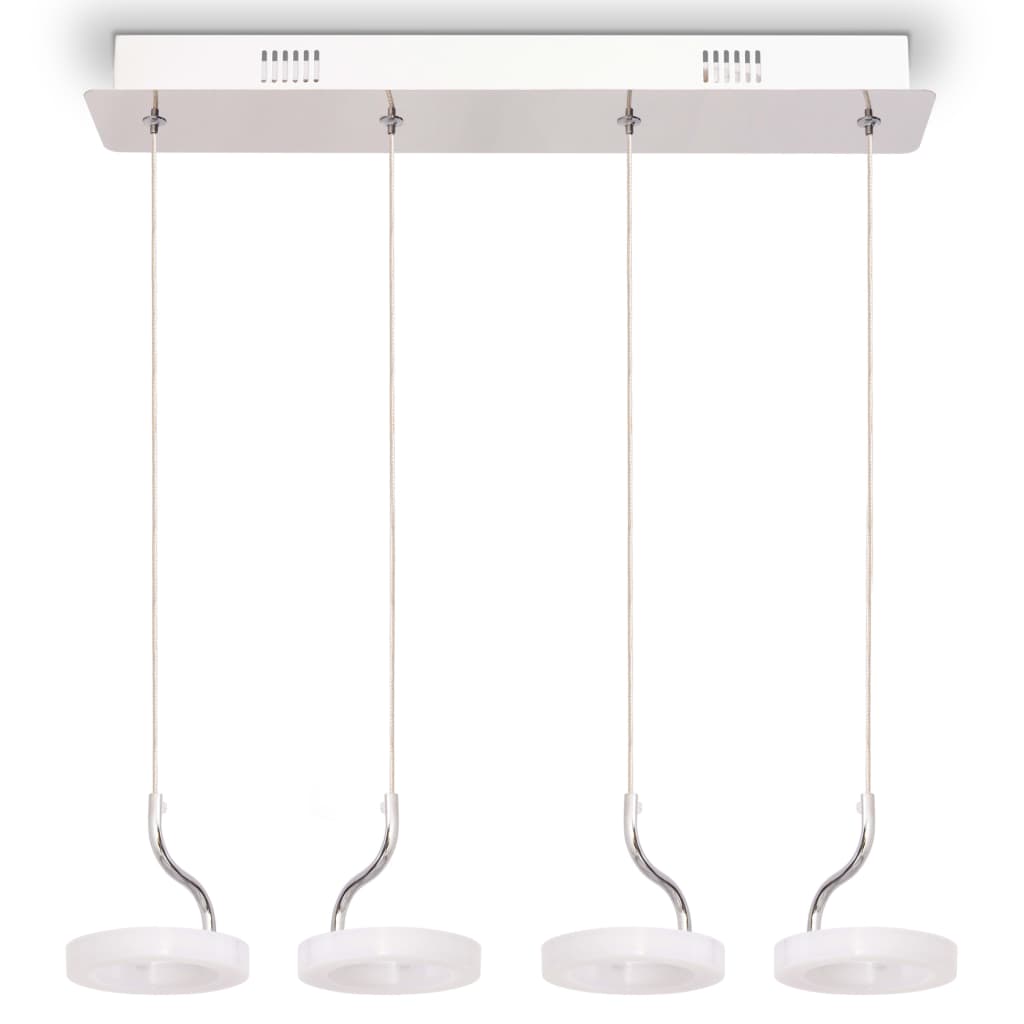 vidaXL LED-hanglamp met 4 lampen warm wit