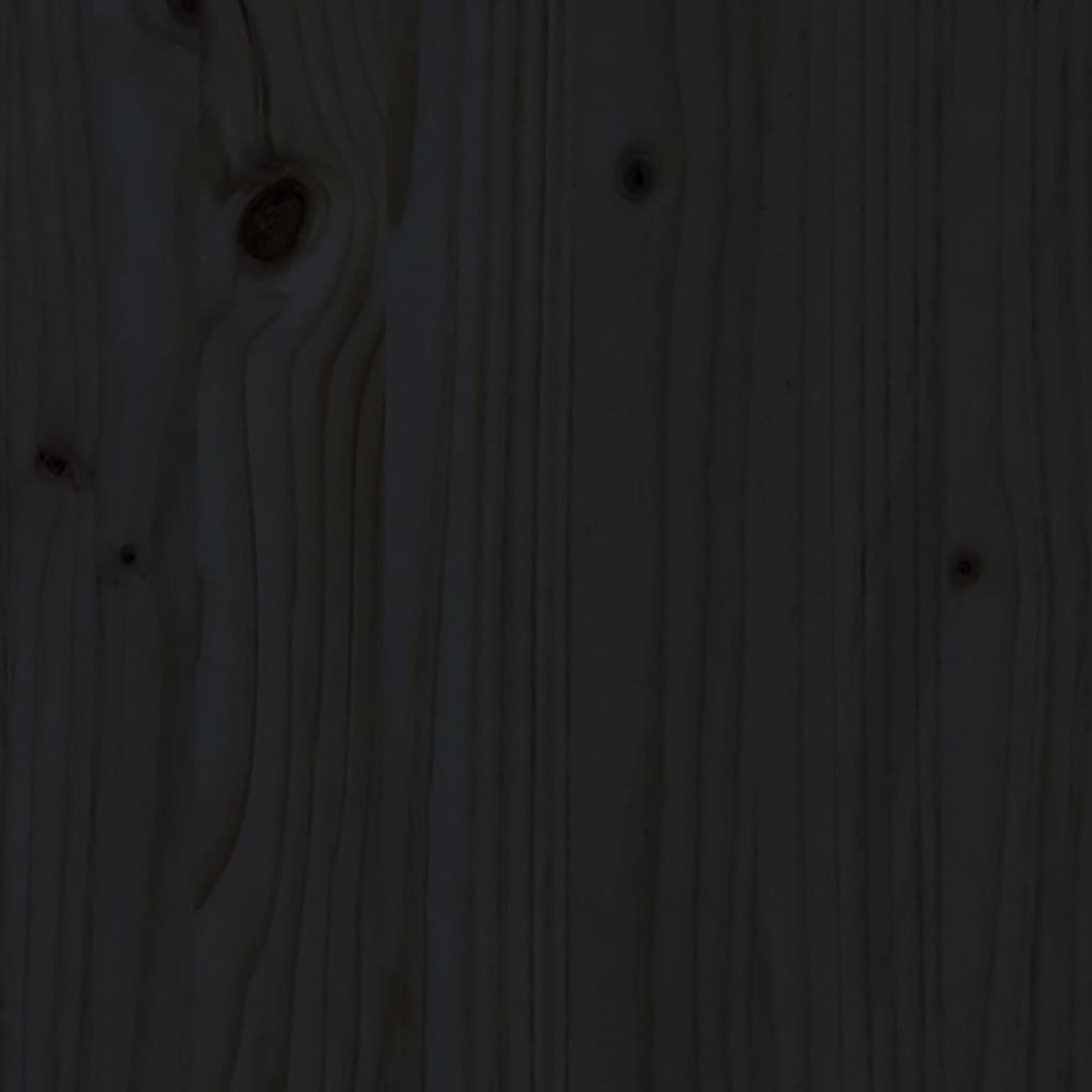 vidaXL 8-delige Loungeset met kussens massief hout zwart