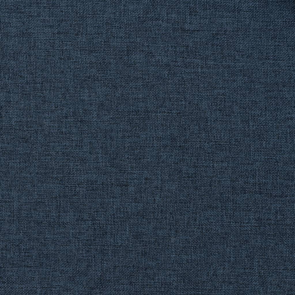 vidaXL Gordijn linnen-look verduisterend met haken 290x245 cm blauw