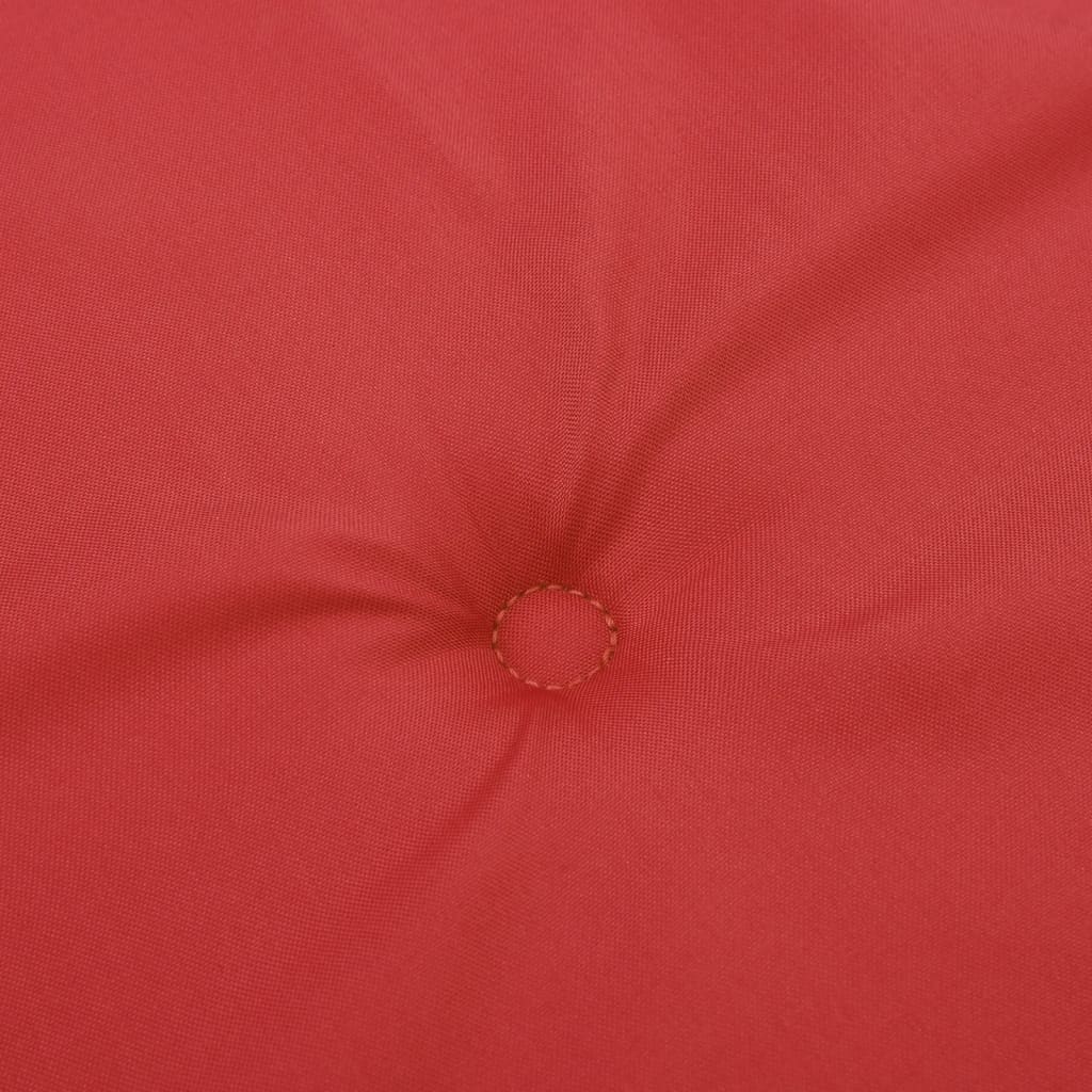 vidaXL Tuinstoelkussens 4 st hoge rug 120x50x3 cm stof rood