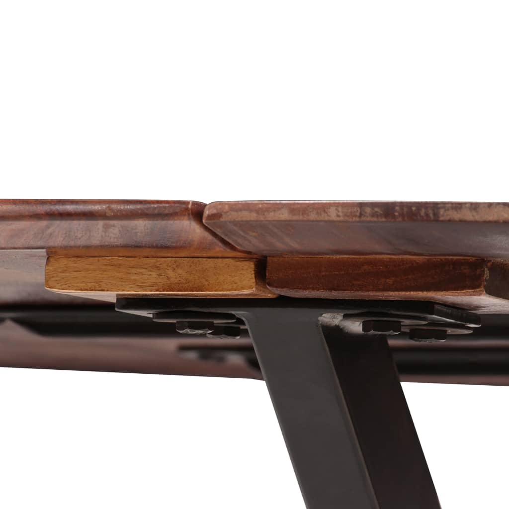 vidaXL Eettafel 120x77 cm massief sheeshamhout