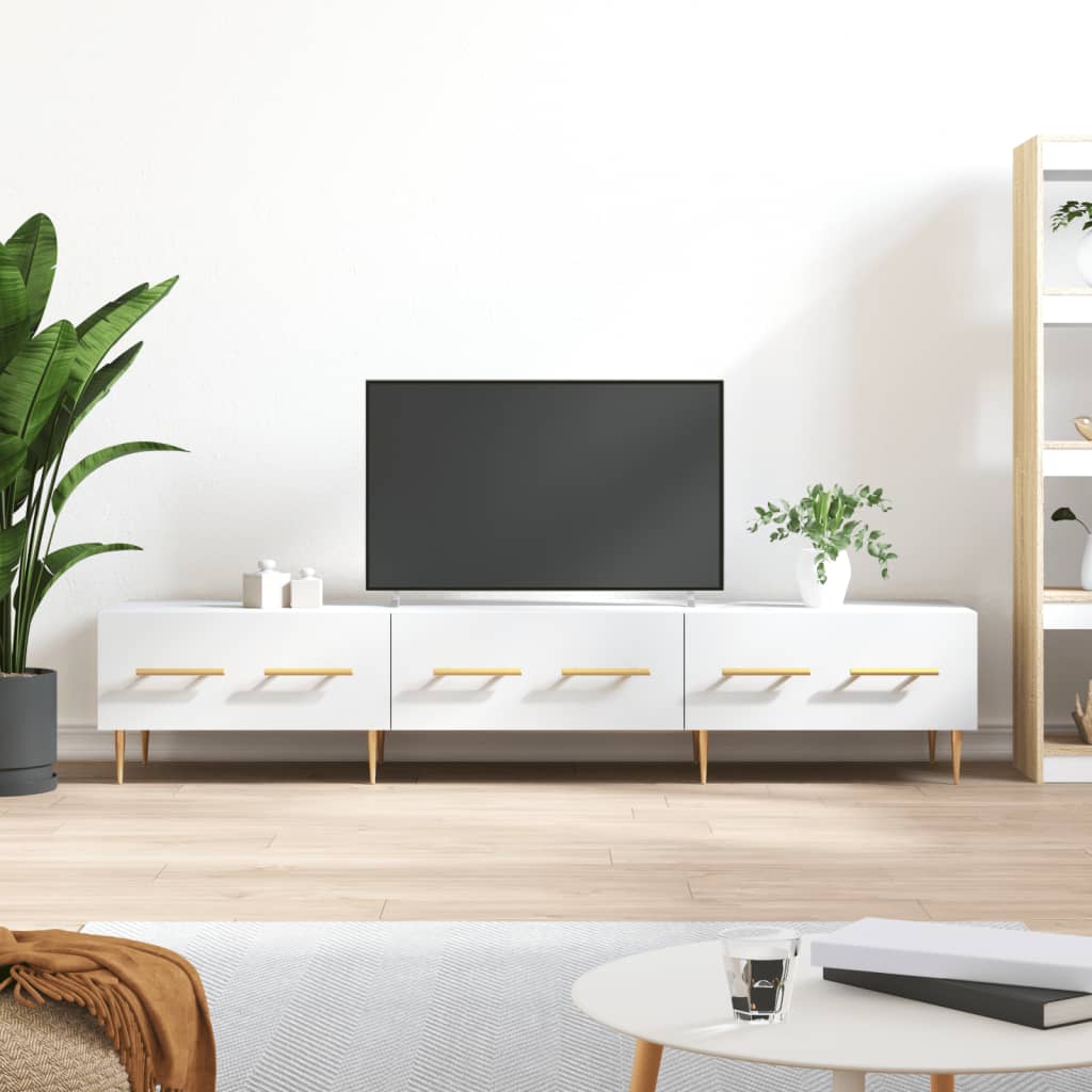 vidaXL Tv-meubel 150x36x30 cm bewerkt hout wit