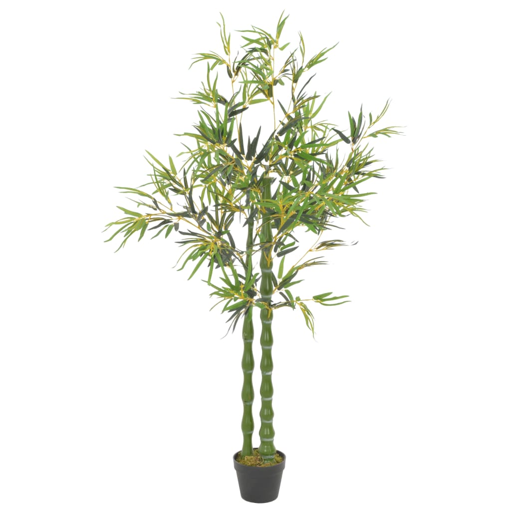 vidaXL Kunstplant met pot bamboe 160 cm groen
