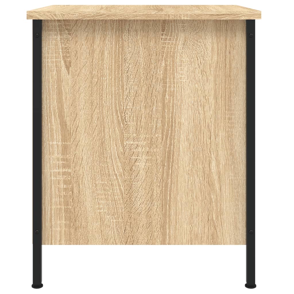 vidaXL Nachtkastjes 2 st 40x42x50 cm bewerkt hout sonoma eikenkleurig