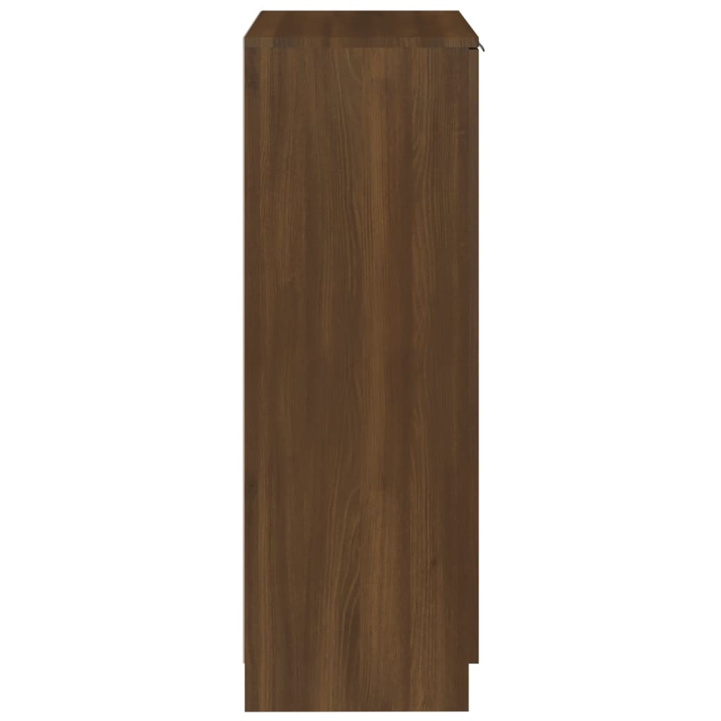 vidaXL Schoenenkast 59x35x100 cm bewerkt hout bruin eikenkleur