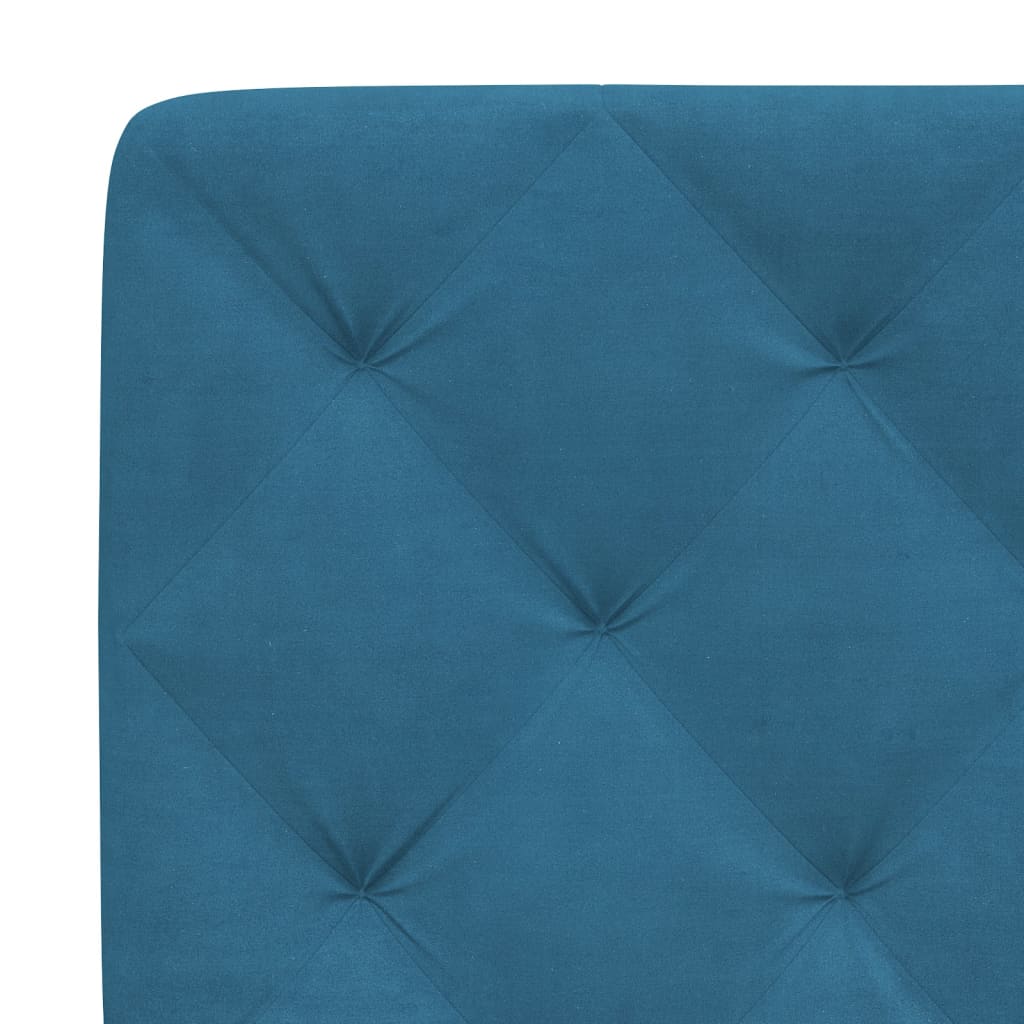 vidaXL Hoofdbordkussen 200 cm fluweel blauw