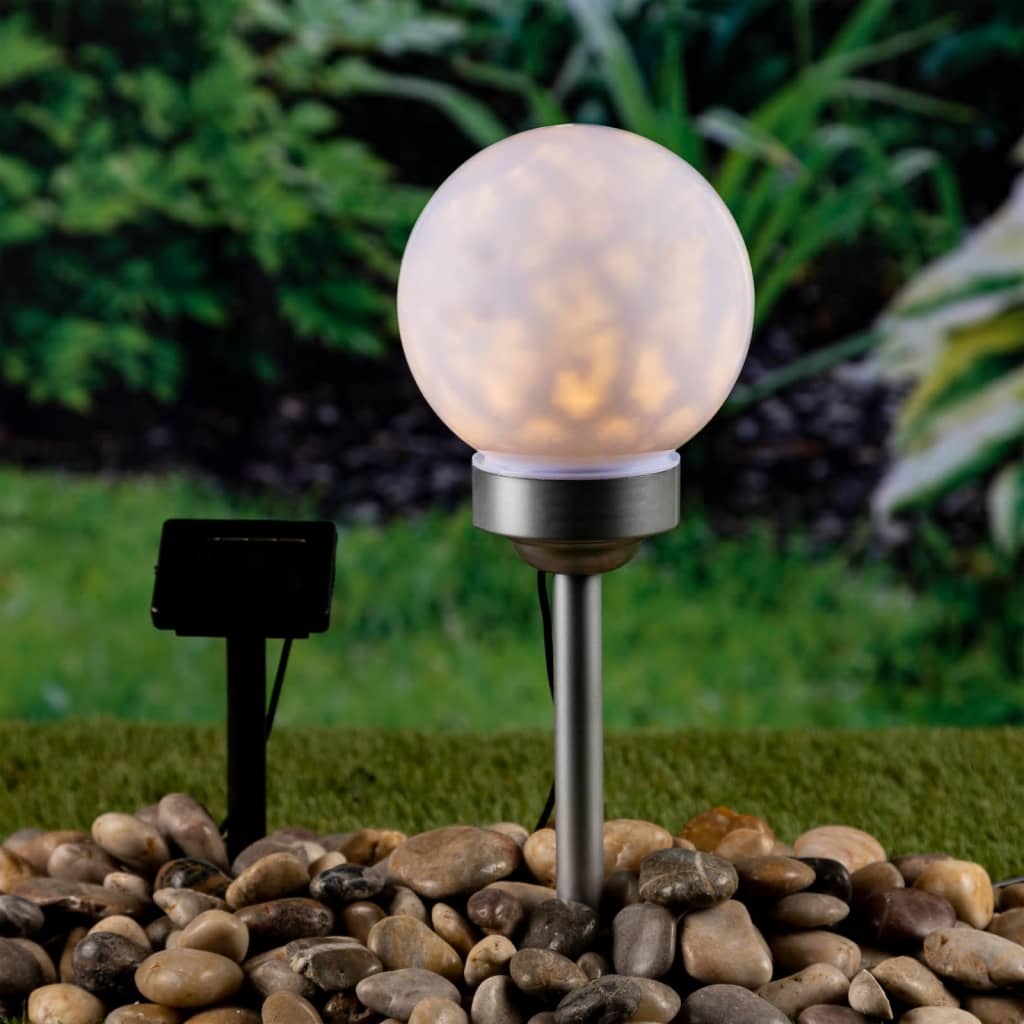 HI Tuinlicht LED bal roterend 20 cm