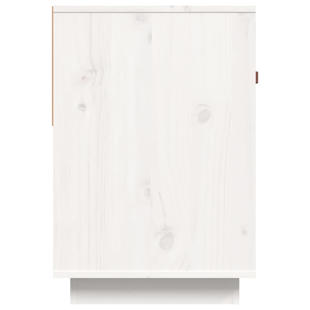 vidaXL Tv-meubel 90x40x60 cm massief grenenhout wit