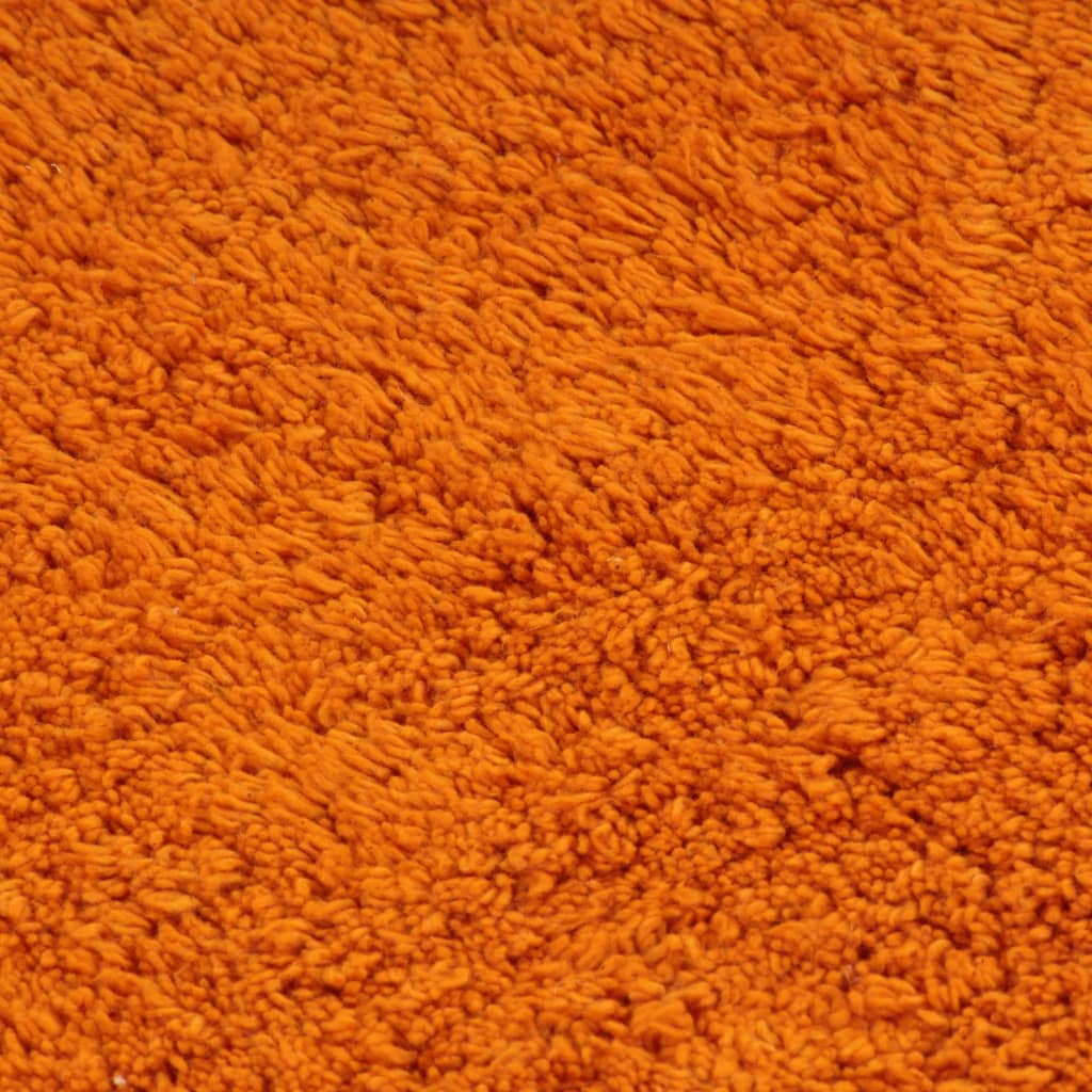 vidaXL Badmattenset stof oranje 2-delig
