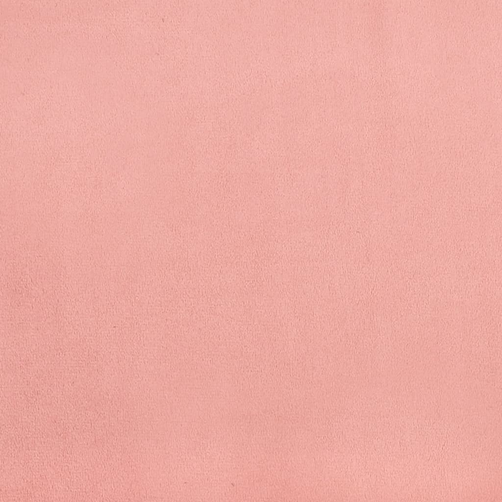 vidaXL Hoofdborden 2 st 100x5x78/88 cm fluweel roze