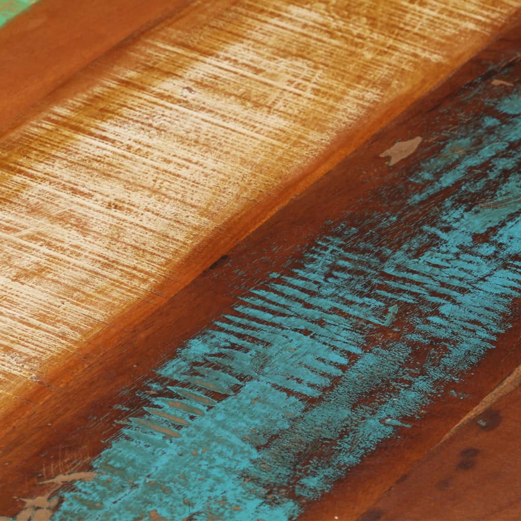 vidaXL Salontafel rond 68x37 cm massief gerecycled hout
