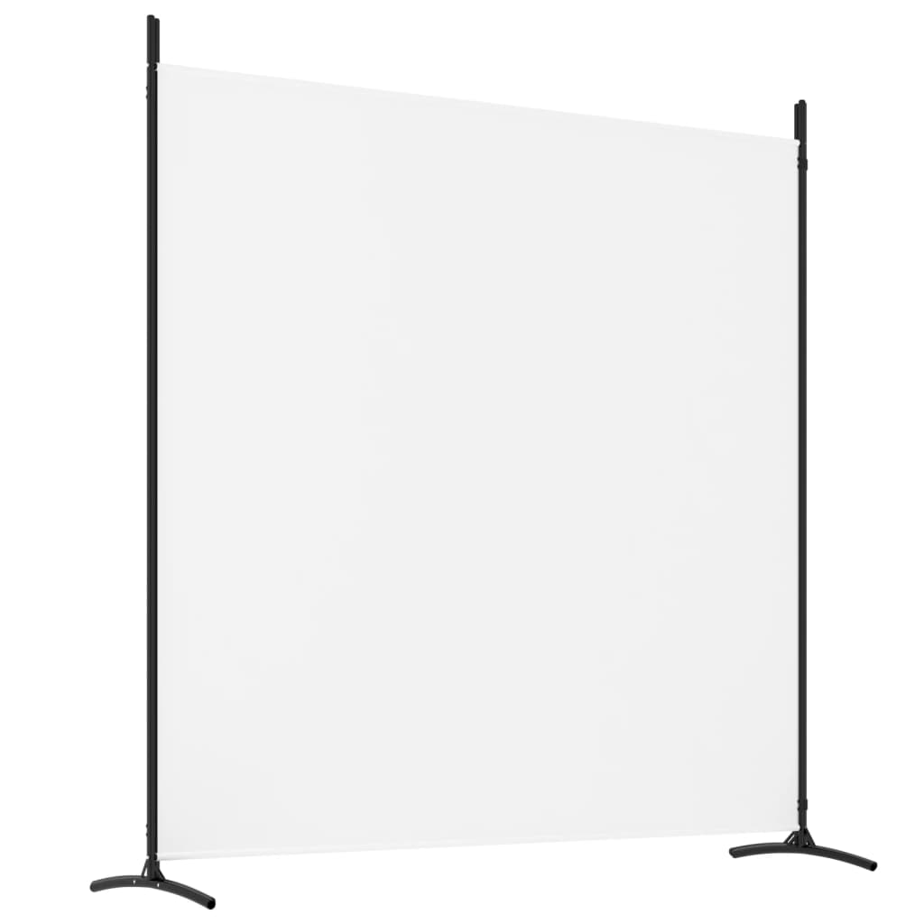 vidaXL Kamerscherm met 4 panelen 698x180 cm stof wit