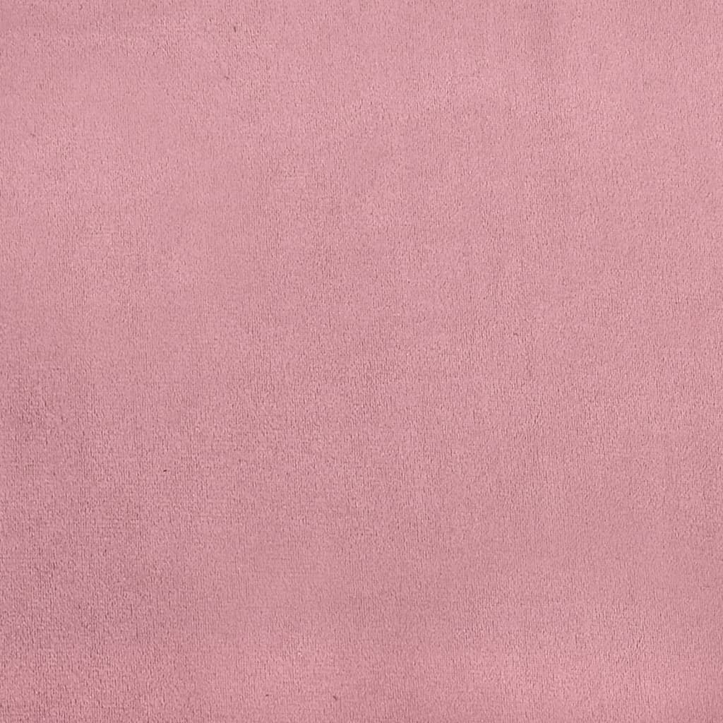 vidaXL Fauteuil 60 cm fluweel roze