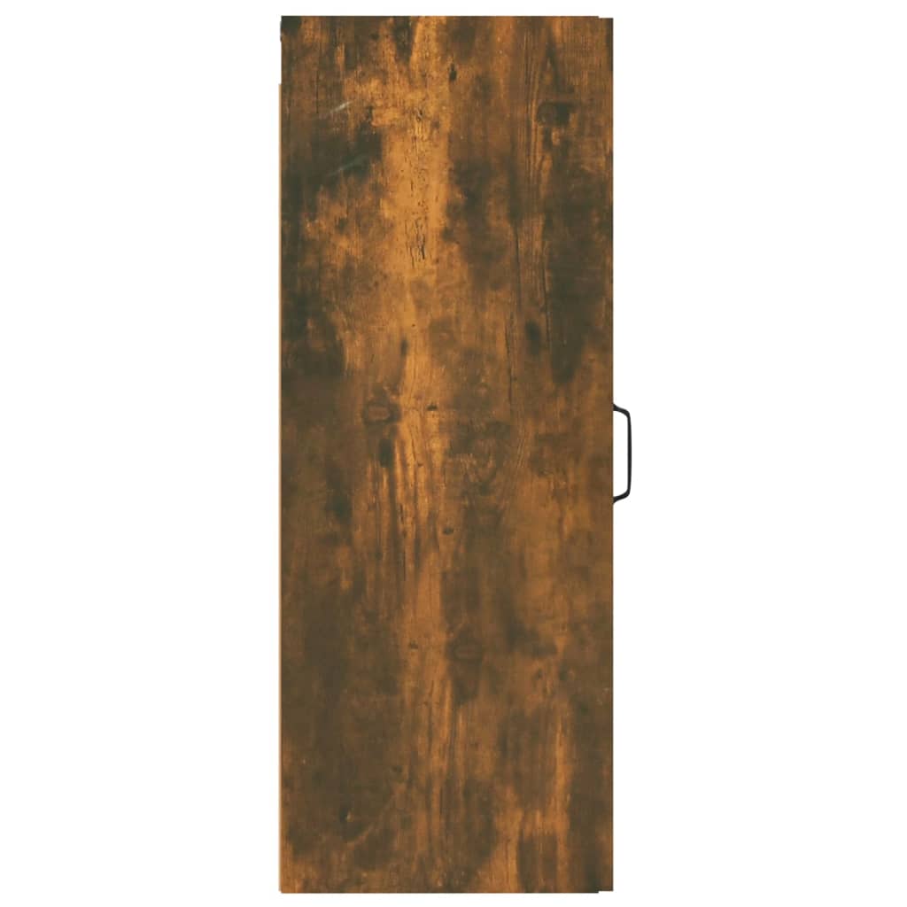 vidaXL Wandkast 34,5x34x90 cm bewerkt hout gerookt eikenkleurig