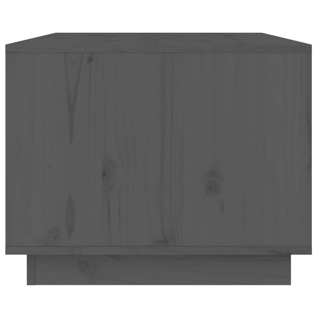 vidaXL Salontafel 80x50x40 cm massief grenenhout grijs