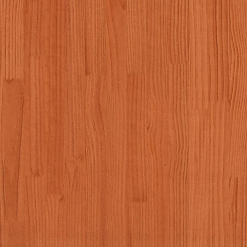 vidaXL Stapelbed massief grenenhout wasbruin 80x200 cm