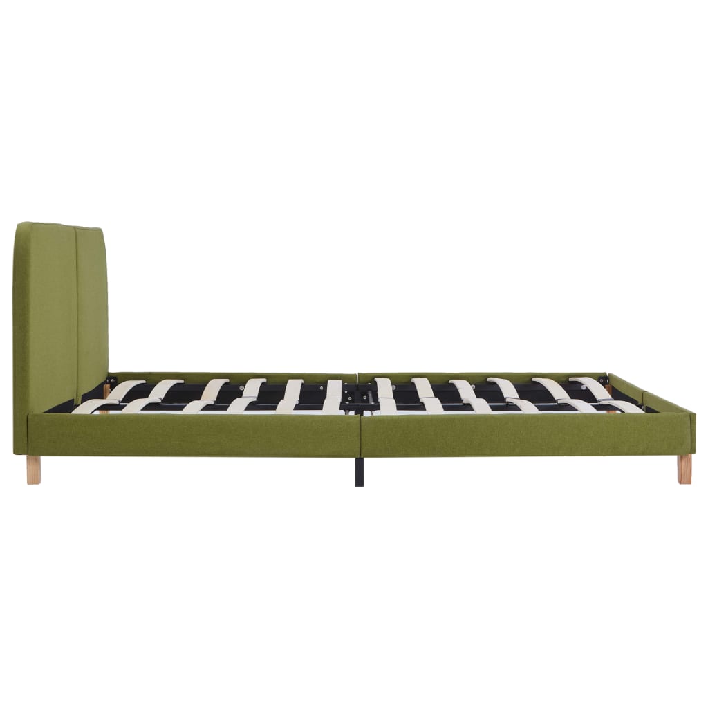 vidaXL Bedframe stof groen 180x200 cm