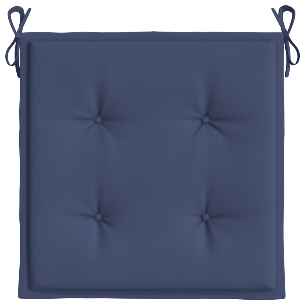 vidaXL Palletkussens 2 st 50x50x3 cm oxford stof marineblauw