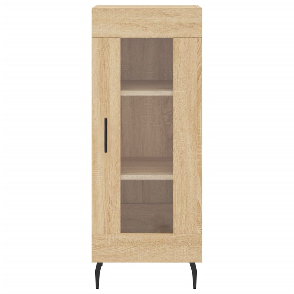 vidaXL Dressoir 34,5x34x90 cm bewerkt hout sonoma eiken