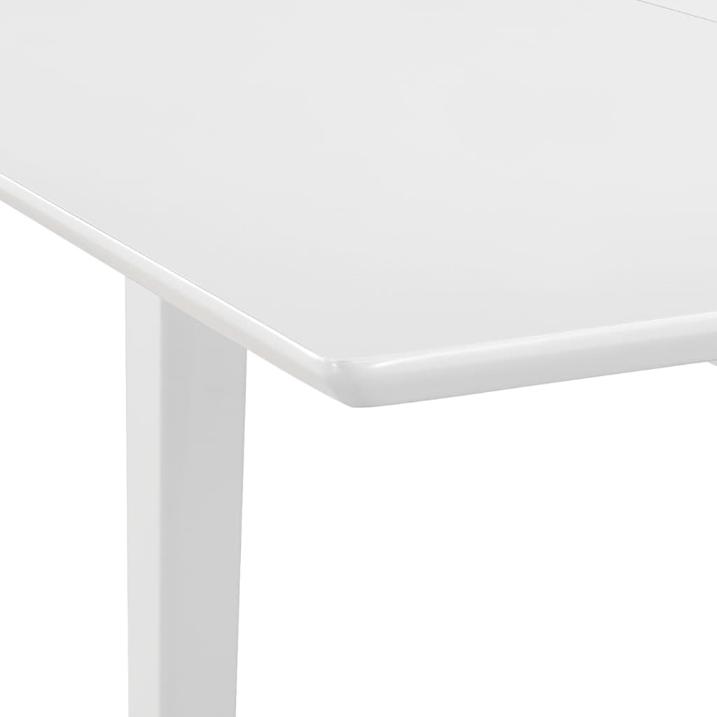 vidaXL Eettafel verlengbaar (80-120)x80x74 cm MDF wit