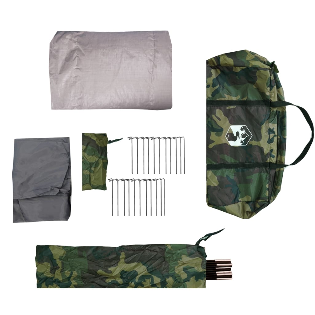 vidaXL Tunneltent 6-persoons waterdicht camouflage