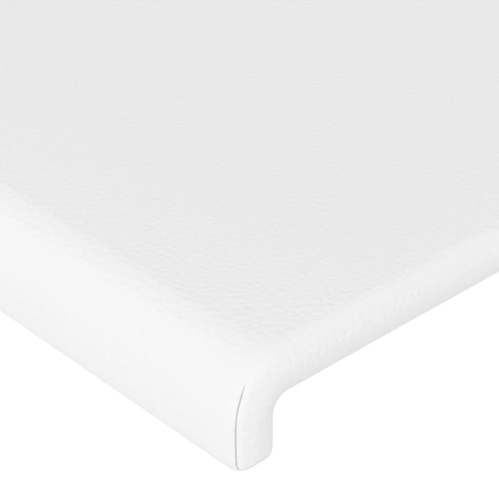 vidaXL Bedframe met hoofdbord kunstleer wit 200x200 cm