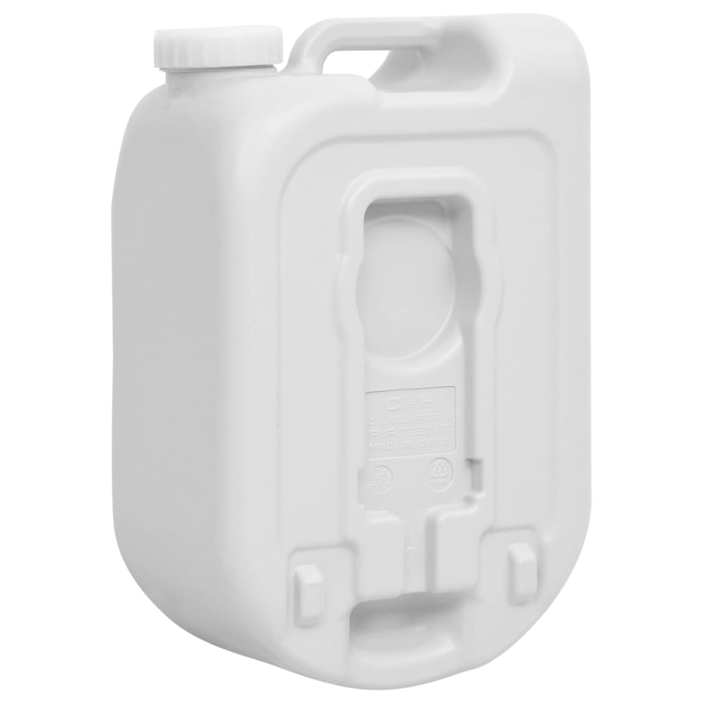 vidaXL Watertank draagbaar met adapter 24 L grijs
