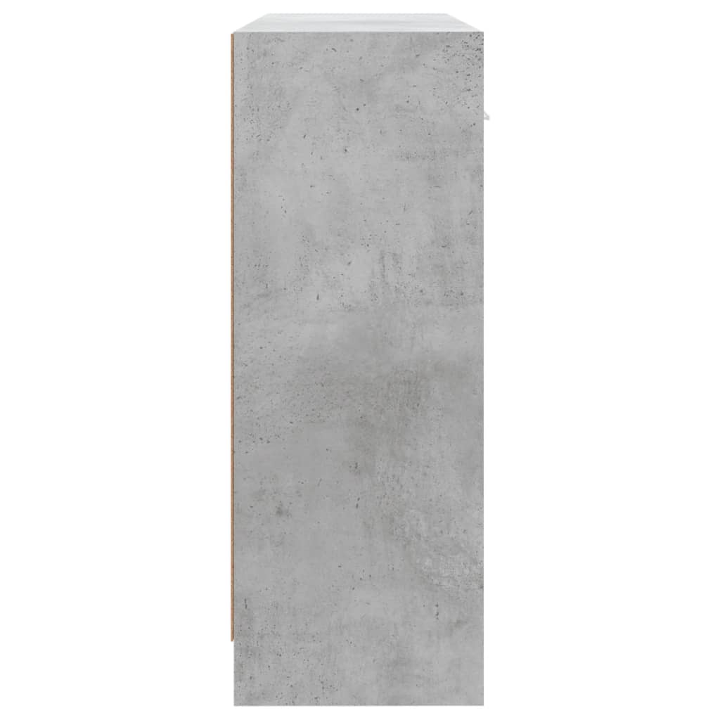 vidaXL Dressoir 91x28x75 cm bewerkt hout betongrijs