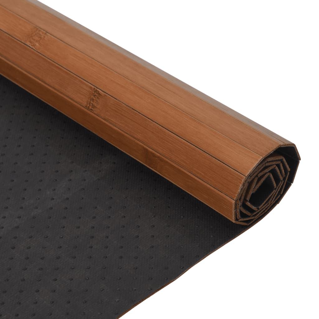 vidaXL Vloerkleed rechthoekig 100x500 cm bamboe bruin