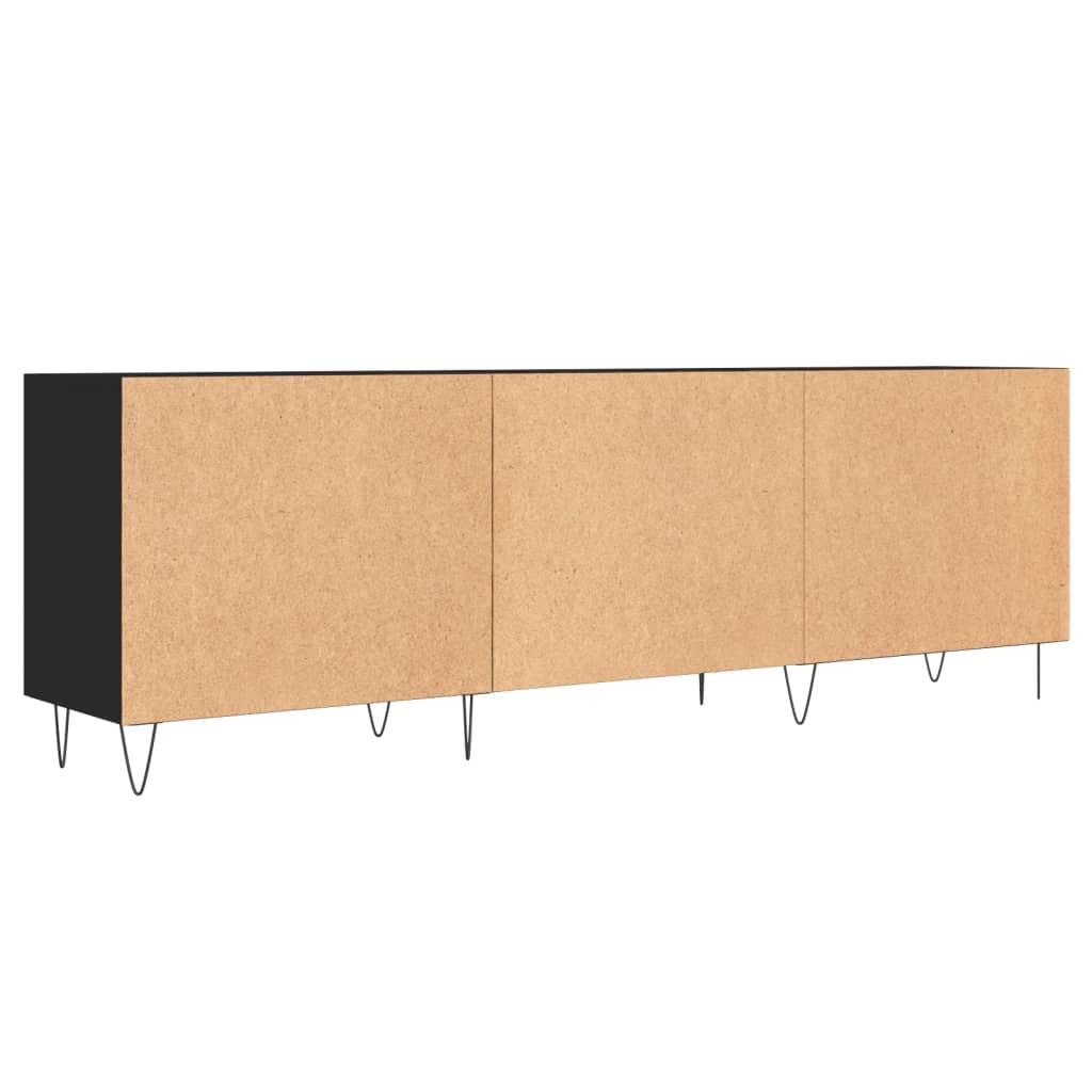 vidaXL Tv-meubel 150x30x50 cm bewerkt hout zwart