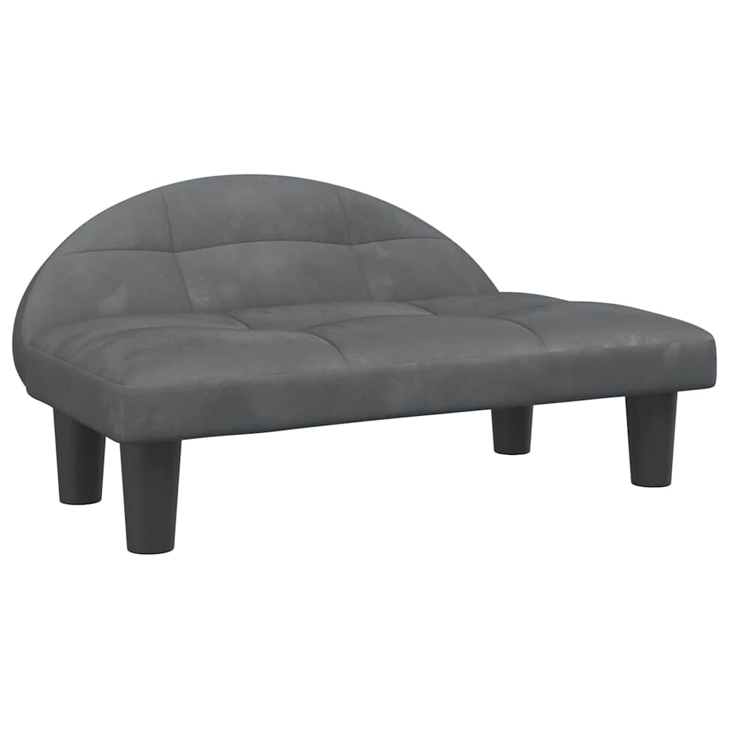 Hondenmand 80x45x30 cm fluweel donkergrijs | -nl Hondenmand 80x45x30 cm fluweel donkergrijs | -nl
