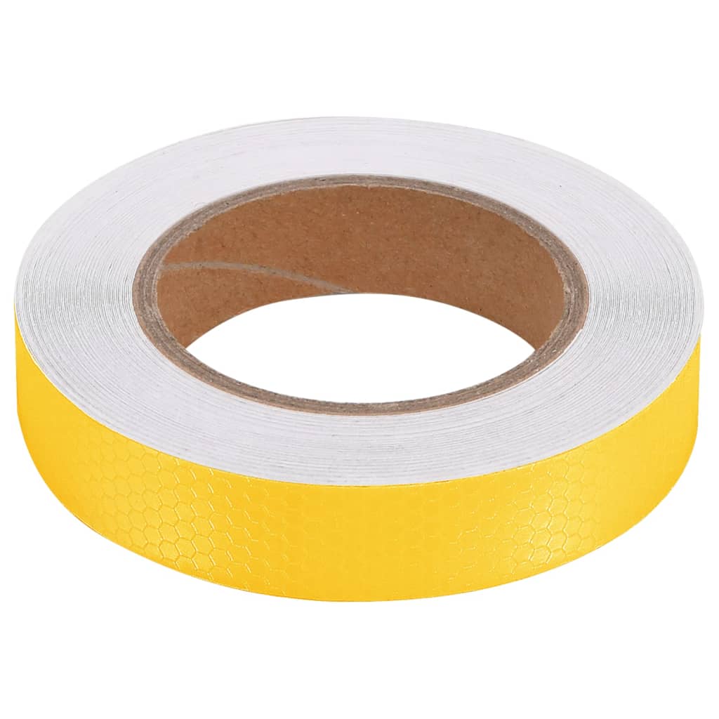 vidaXL Reflecterende tape 2,5 cm x 20 m PVC geel