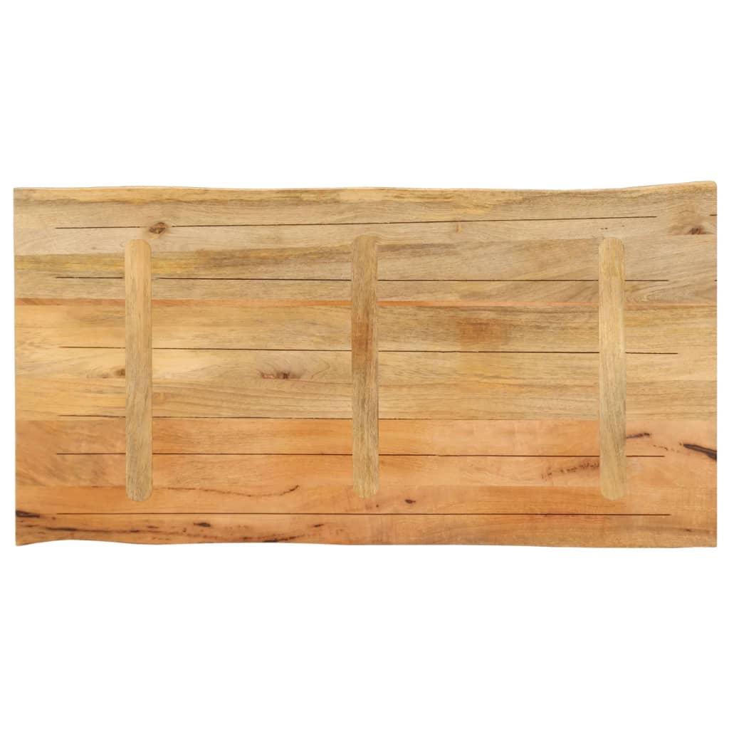 vidaXL Tafelblad met natuurlijke rand 100x60x3,8 cm massief mangohout