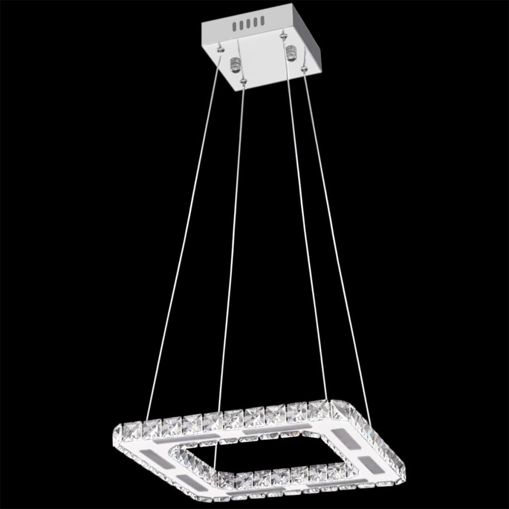 LED Hanglamp vierkant kristal 15,4 W