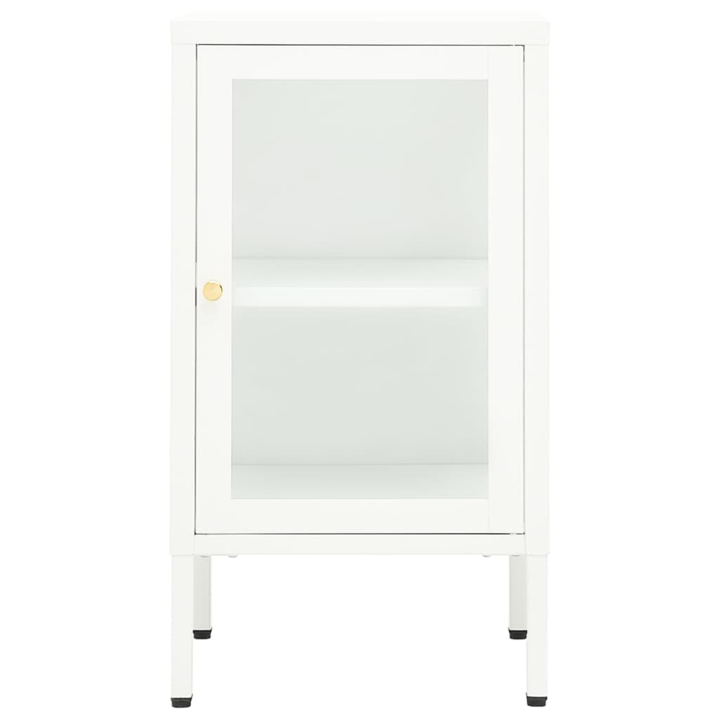 vidaXL Dressoir 38x35x70 cm metaal en glas