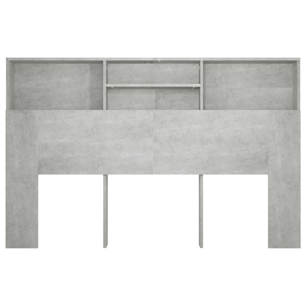 vidaXL Hoofdbordkast 160x19x103,5 cm betongrijs